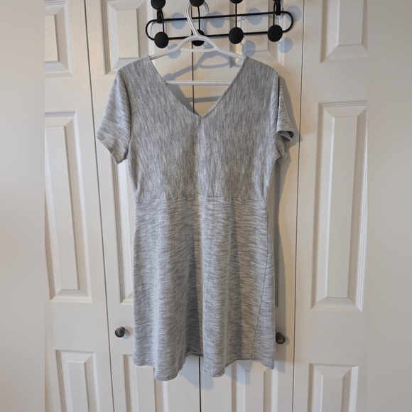 Kismet Blue-Gray Striped Mini Dress - Picture 4 of 7